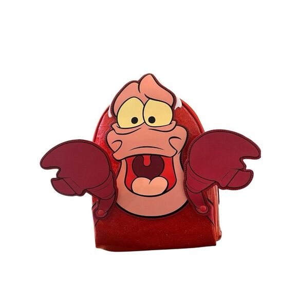 Loungefly Disney The Little Mermaid Sebastian Mini Backpack Glow in the Dark NWT main image 6